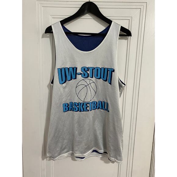 Retro UW-Stout Reversible Basketball Practice Jersey Size Large - Picture 2 of 7